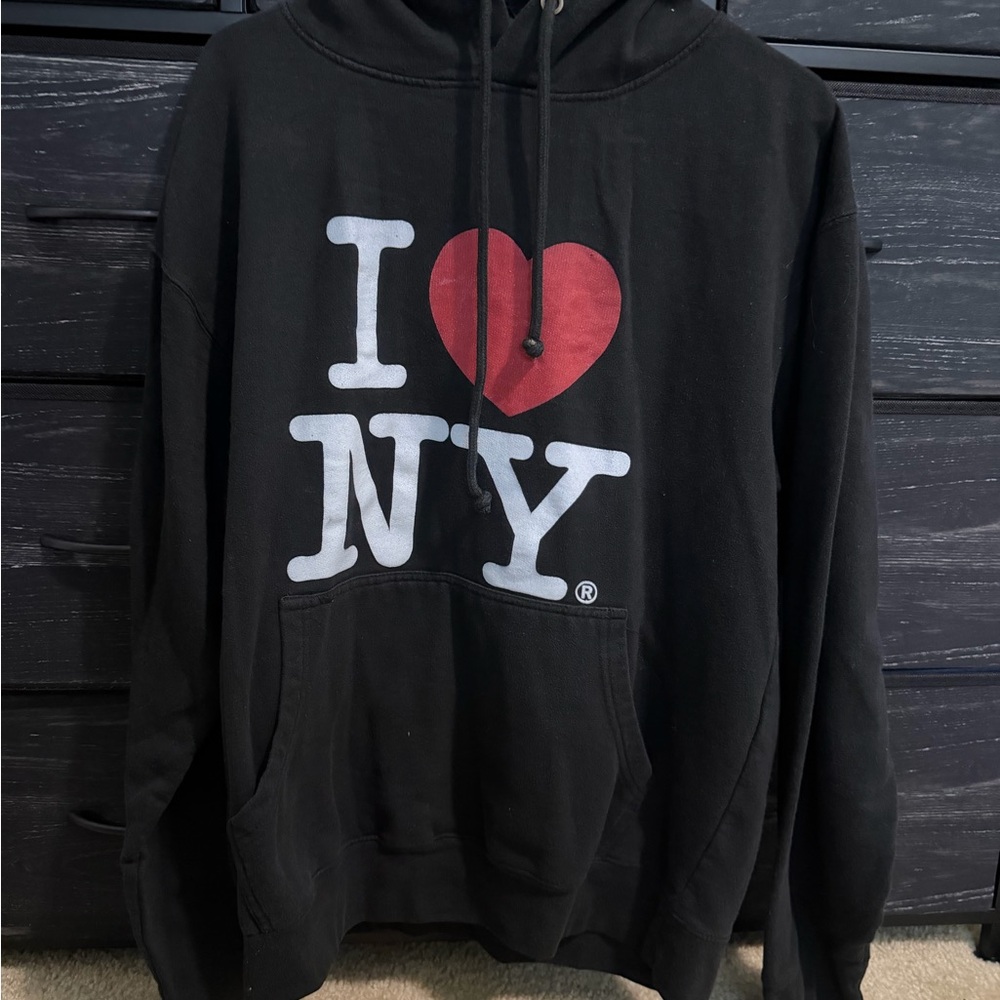 Black I Love NY Hoodie